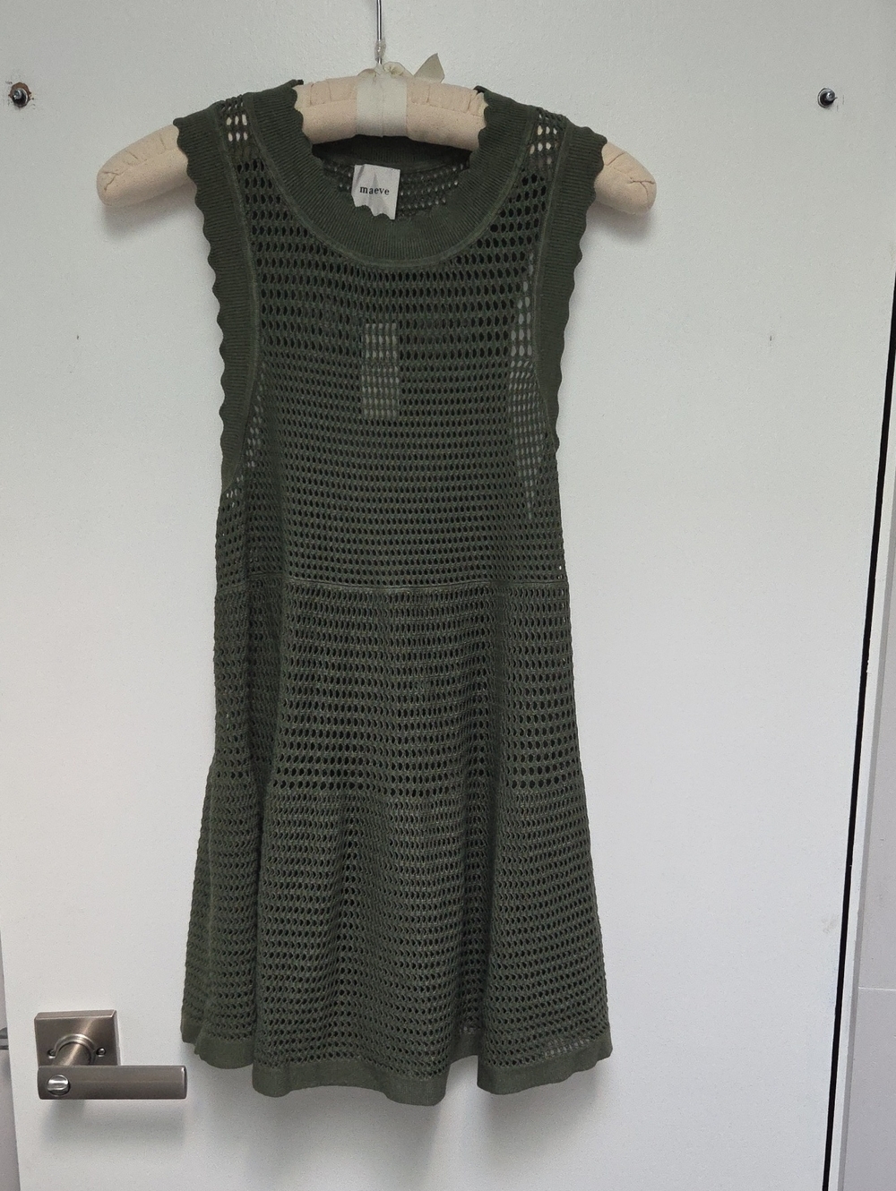 Maeve for Anthropoligie Scallop Edge Babydoll Sweater Tank